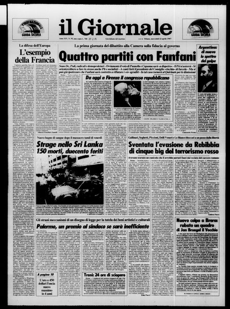 Il giornale : quotidiano del mattino